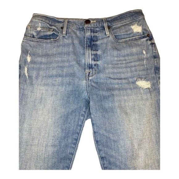 FRAME DENIM LE BEAU LOOSE FIT CROPPED JEANS in WALDEN ROCK, Size 27 - Picture 7 of 16